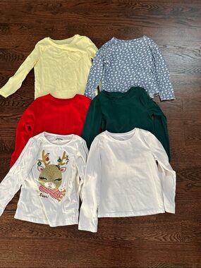 Girls long sleeved shirts (bundle of 6)